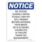 Signmission OSHA Notice, 7" Height, No Texting During A Movie Please Sign, 7" X 5", Portrait OS-NS-D-57-V-14889 - alternate 1